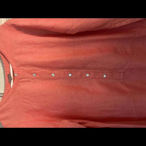 J.Jill XL Salmon Linen Tunic (fits best size Large) - Picture 3 of 9